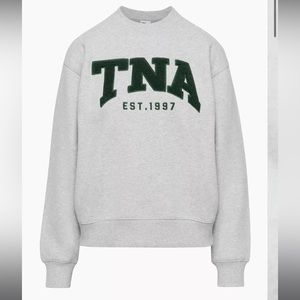 Aritzia TNA Cozy Fleece Boyfriend Crew Sweatshirt